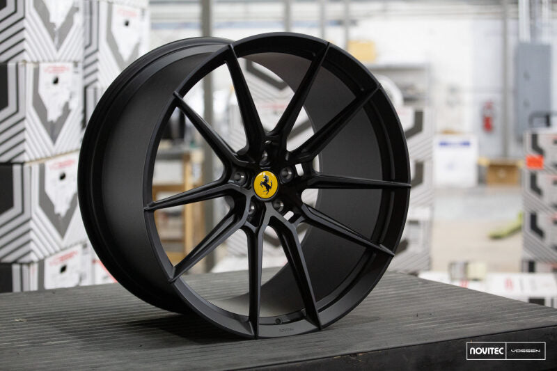 Vossen x Novitec NF9 22x9.5in - 5x114.3 BP - ET34 - Satin Black Ferrari Purosangue Front Wheel