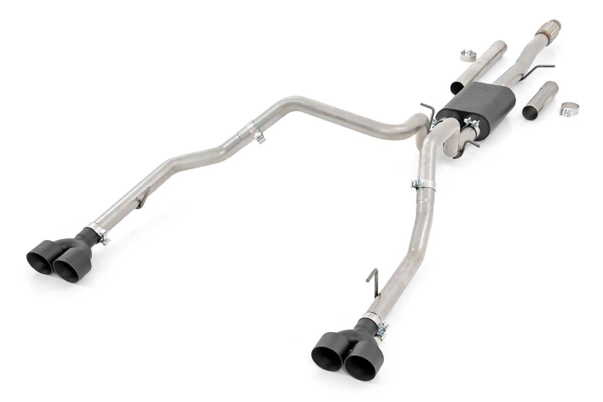 Performance Exhuast Stainless Crew/Dbl RR Exit Silverado/Sierra 1500 (19-26) Rough Country