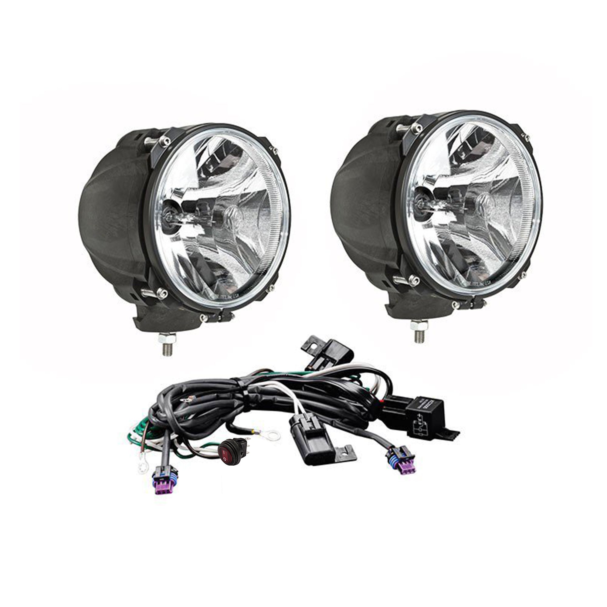 Carbon Pod HID 7 Inch Spot 2 Light System KC HiLiTES