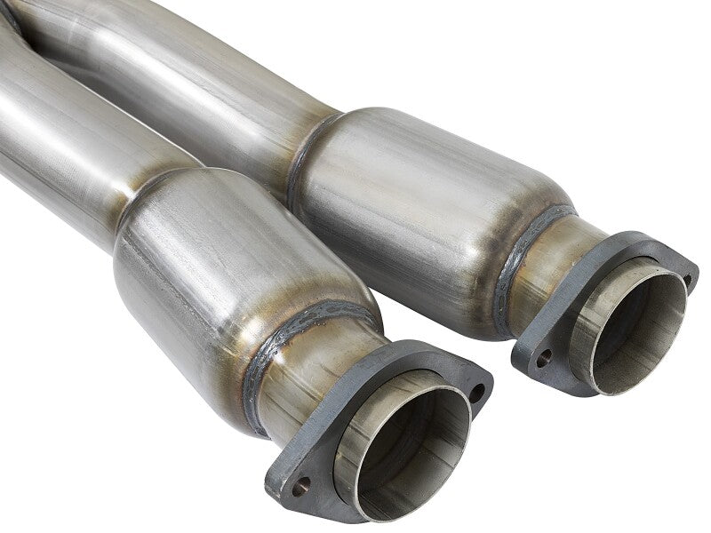 Afe MACH Force-Xp X-Pipe for Chevrolet Corvette C7 and Z06, featuring high-quality stainless steel construction and precise fittings.