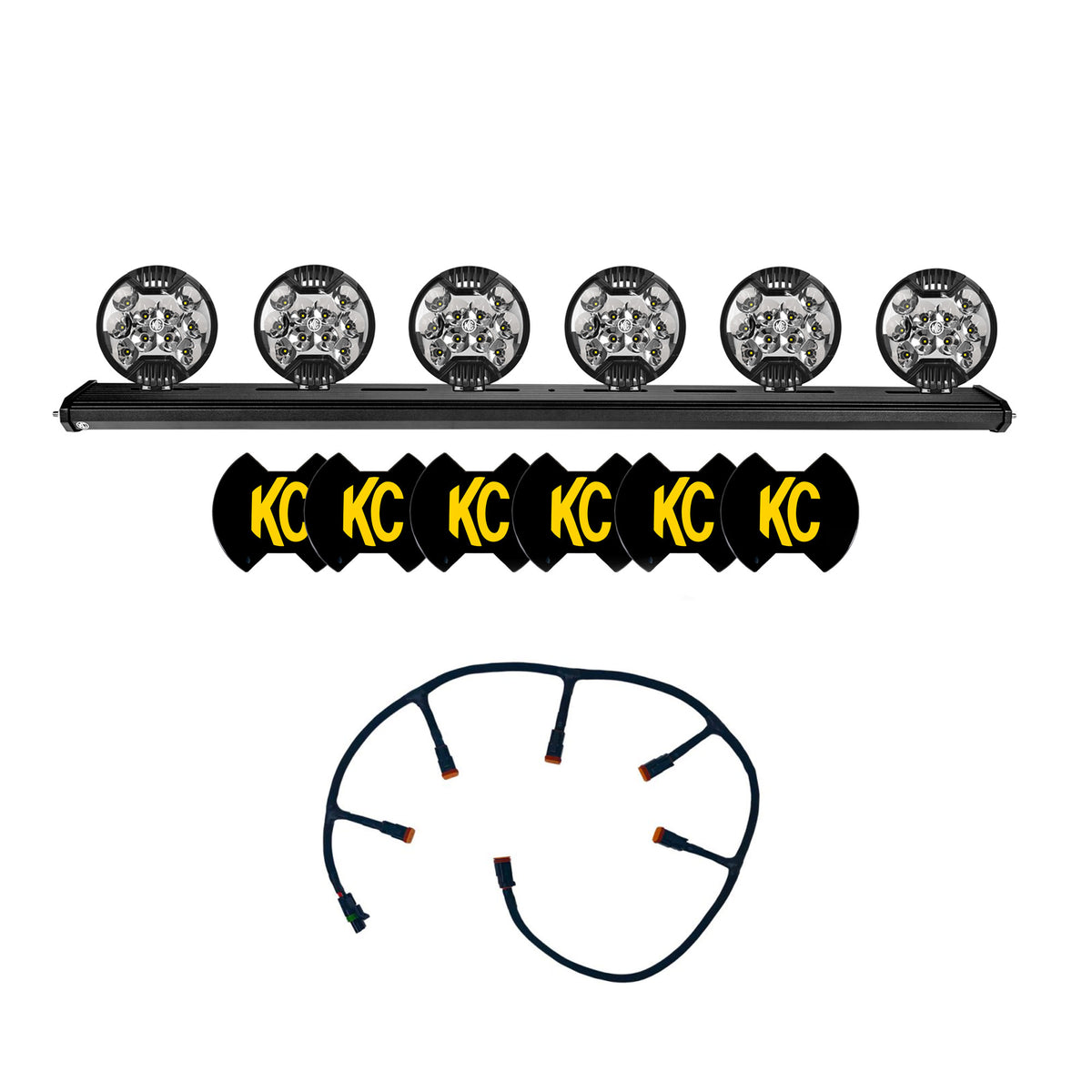 KC HiLiTES SLIMLITE LED 50IN XROSS OVRHD 6LT UNI - 97064