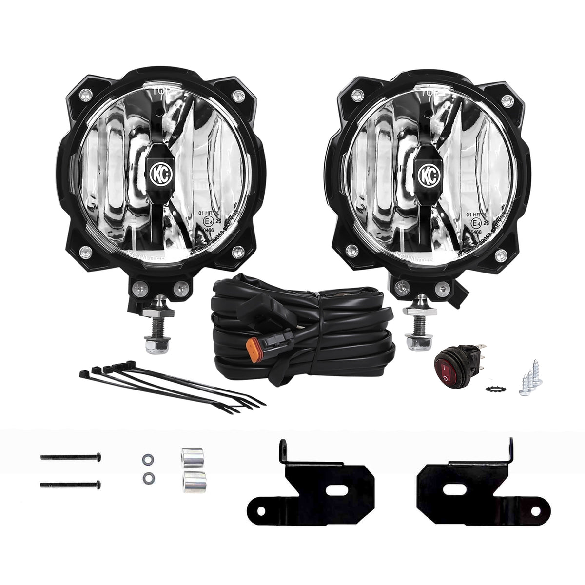 KC HiLiTES PRO6 LED PILLAR SPOT 2LT SYS - 97111