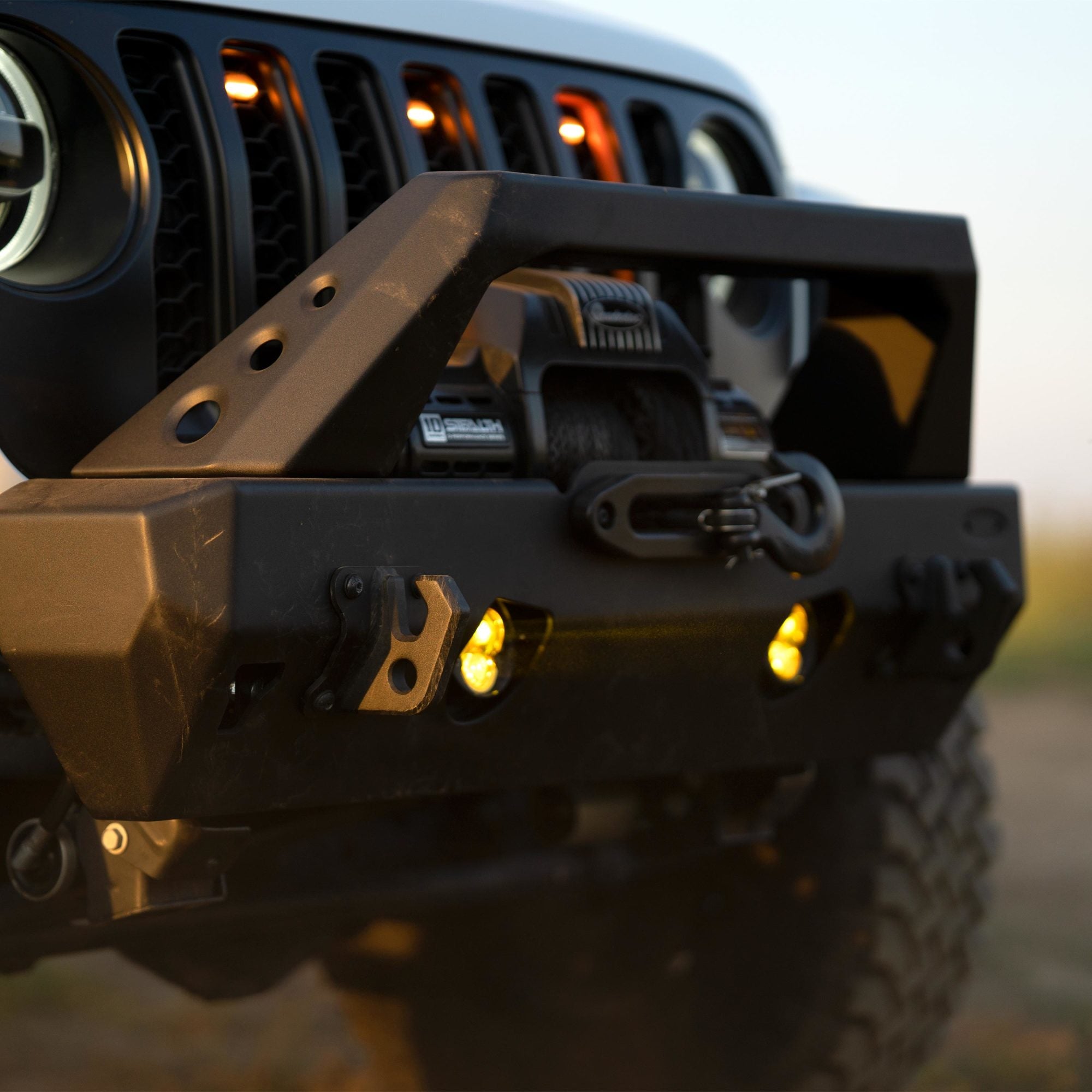 KC Flex Era 3 LED DM SAE Fog 2- Light Master Kit 10-24 Jeep JK JL JT Aftermarket KC HiLiTES