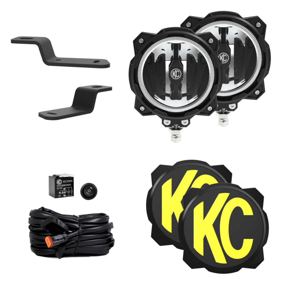 KC HiLiTES PRO6 WIDE-40 2LT DITCH SYS BRONCO - 97160