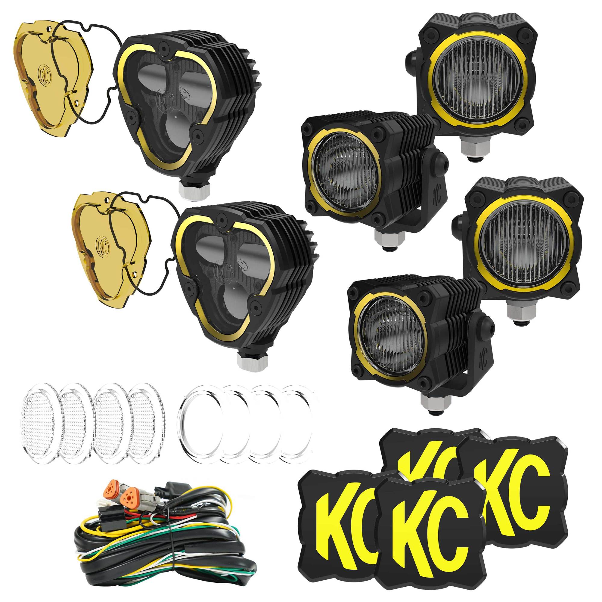 Hybrid Front Bumper LED Light Kit SAE System KC HiLiTES