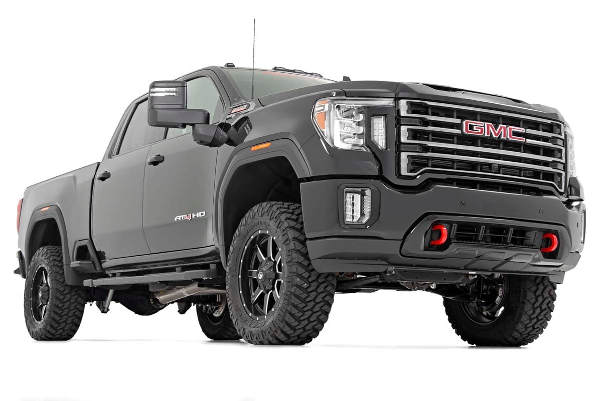 3 Inch Lift Kit UCAs M1 w/ Overloads Red Silverado/Sierra 2500HD/3500HD (20-26) Rough Country