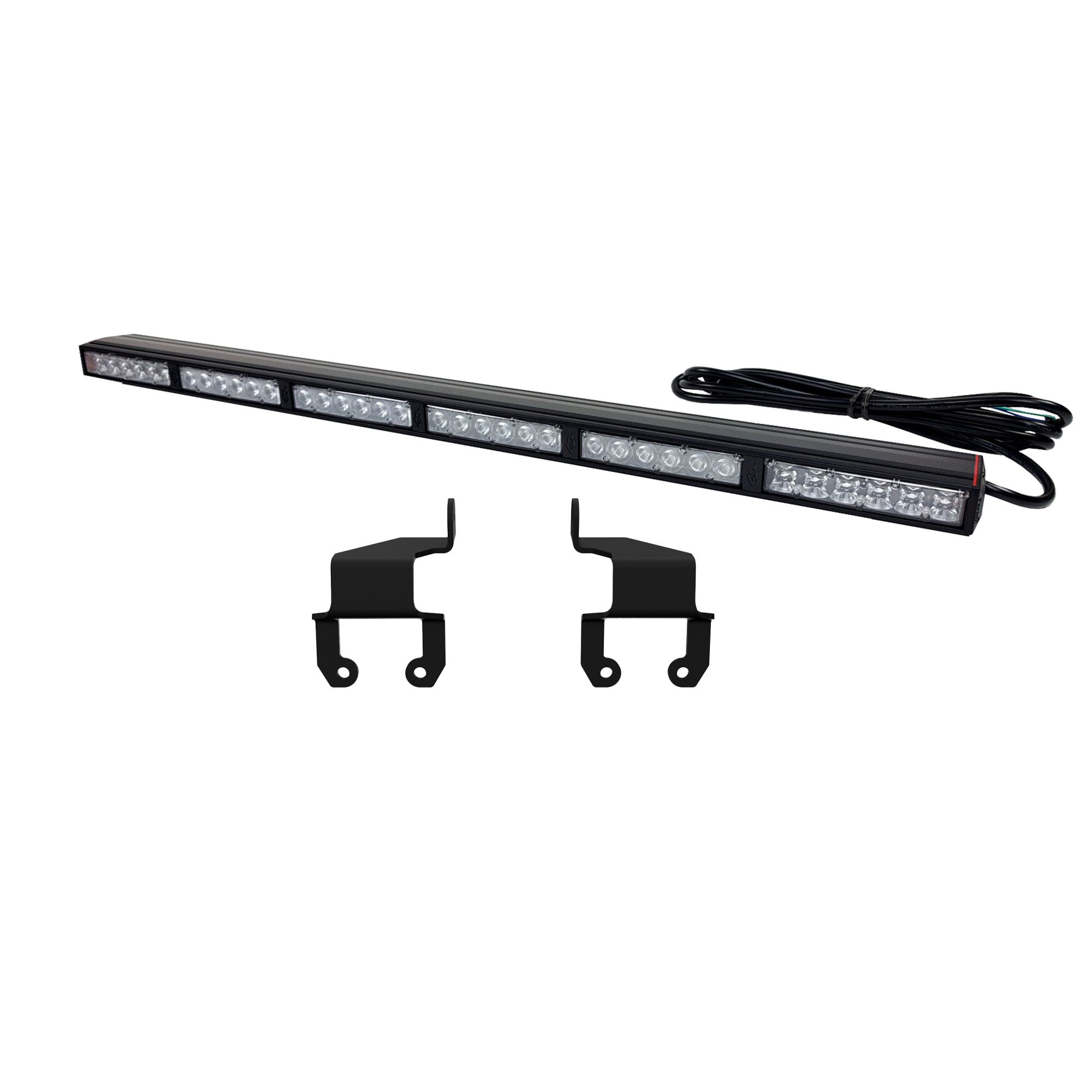 28 Inch Rear-Facing Chase LED Light Bar with Integrated Lighting Functions and Wire Lead For Jeep Wrangler JL/JlU KC HiLiTES