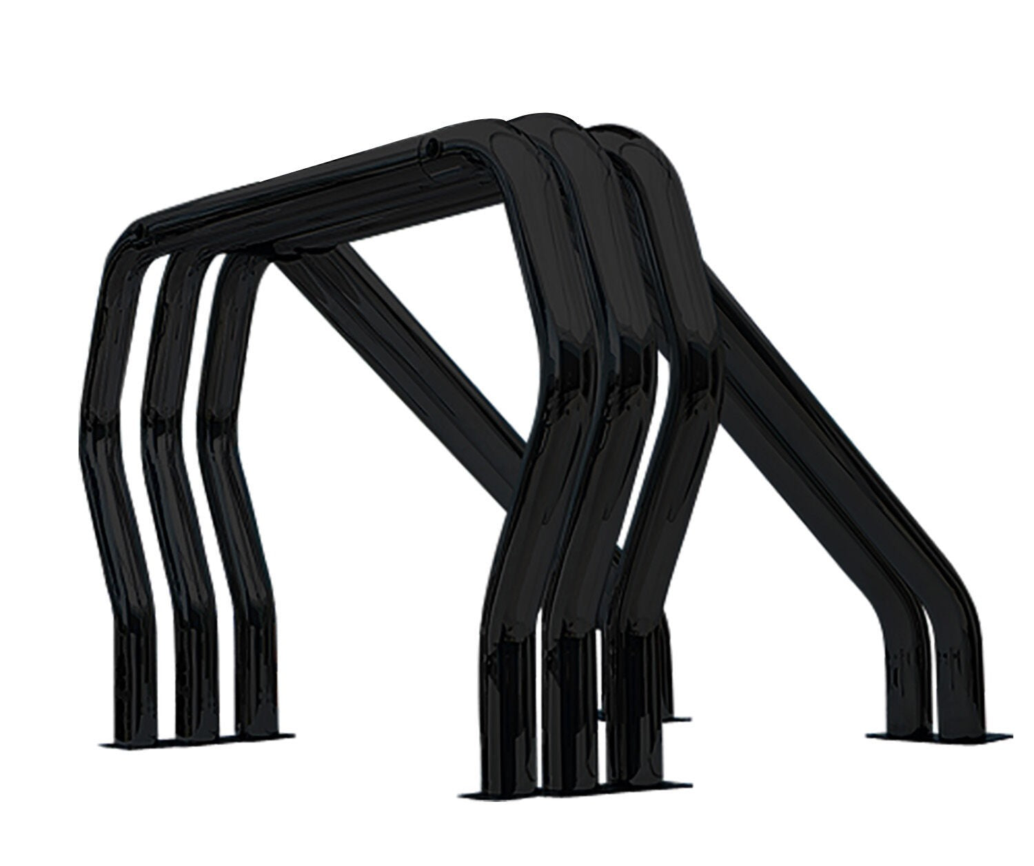 Triple Bar/Double Kicker (Between Wheel Wells) Black Powdercoat 2004-2014 Ford F-150 Go Rhino