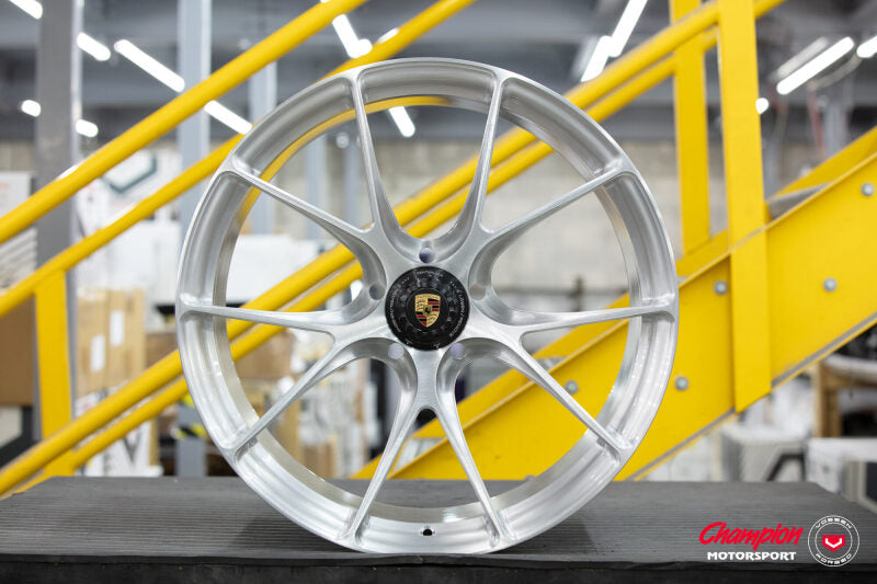 Vossen X Champion RS74 21X9 / ET32 / Brushed Gloss Clear Wheel / Centerlock / 911 Turbo 992- Front