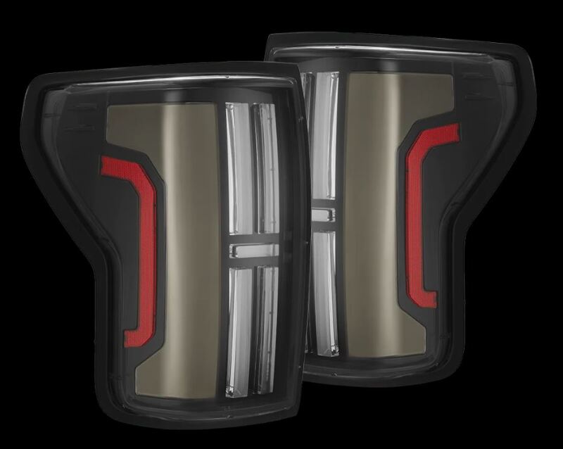 AlphaRex 07-13 Toyota Tundra Nova-Series LED tail lights in Alpha-Black finish, featuring a sleek design and enhanced visibility.