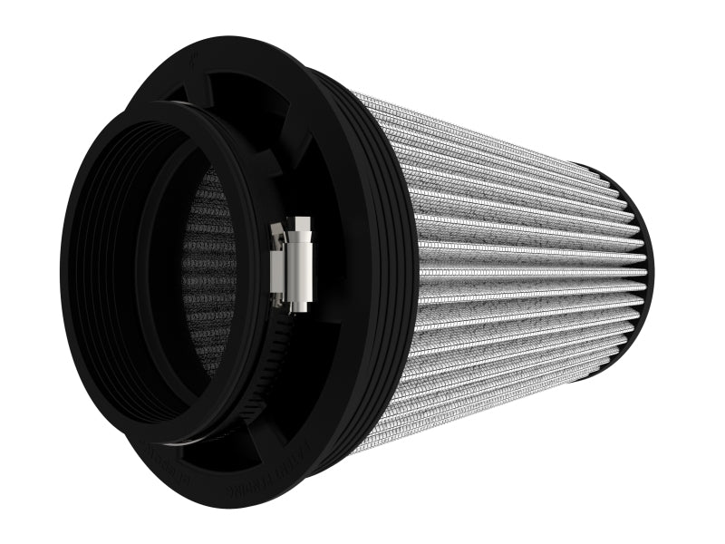 Inverted air filter for AFE Momentum Intake, featuring a 4-inch front, 6-inch back, and 8.5-inch height for optimal airflow.