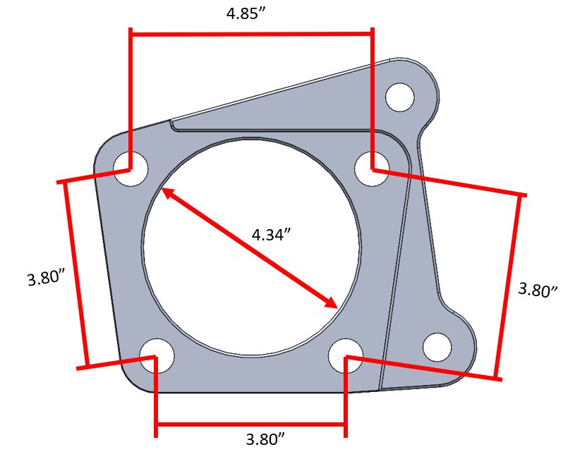 Electric Parking Brake (EPB) Bracket Kit 99-04 Ford F250 / F350 rear axle (Sterling 10.5) and 99-07 Ford E250 / E350 full float rear axle (Dana 60)