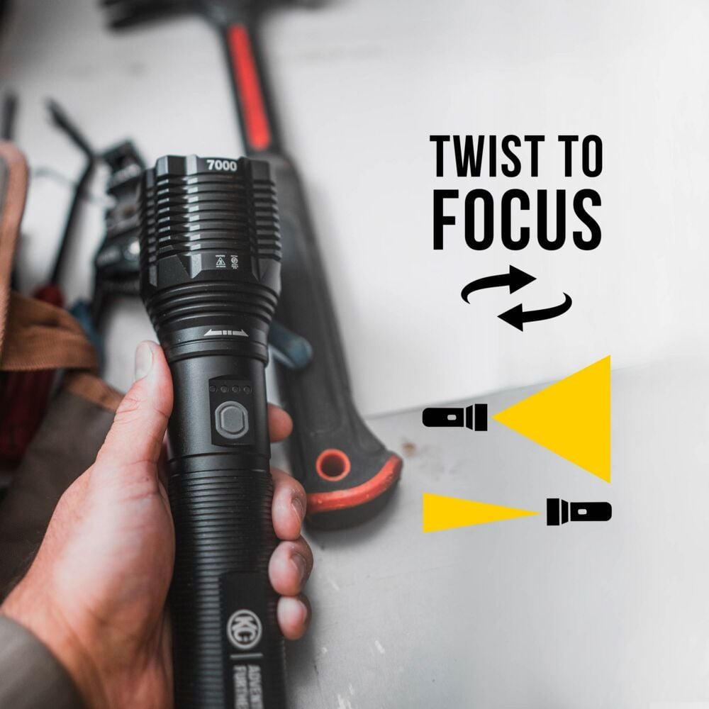 Flex 7K Rechargeable Flash Light KC HiLiTES