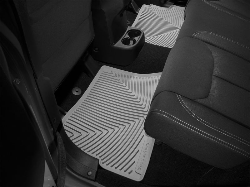 WeatherTech 14-16 Jeep Wrangler Rear Rubber Mats - Grey