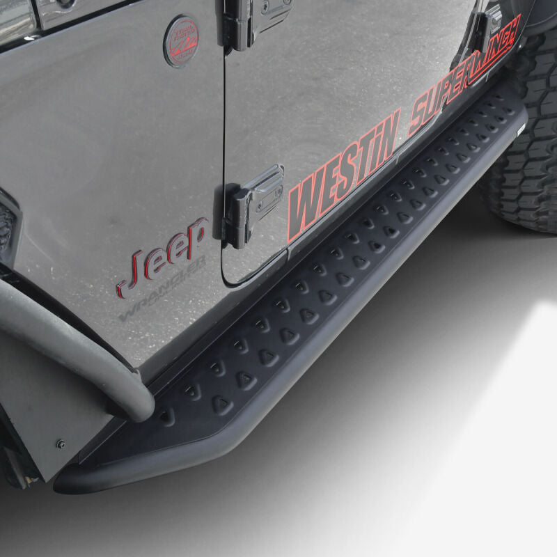 Westin 18-24 Jeep Wrangler (JL) Unlimited 4DR Outlaw Running Board - Textured Black