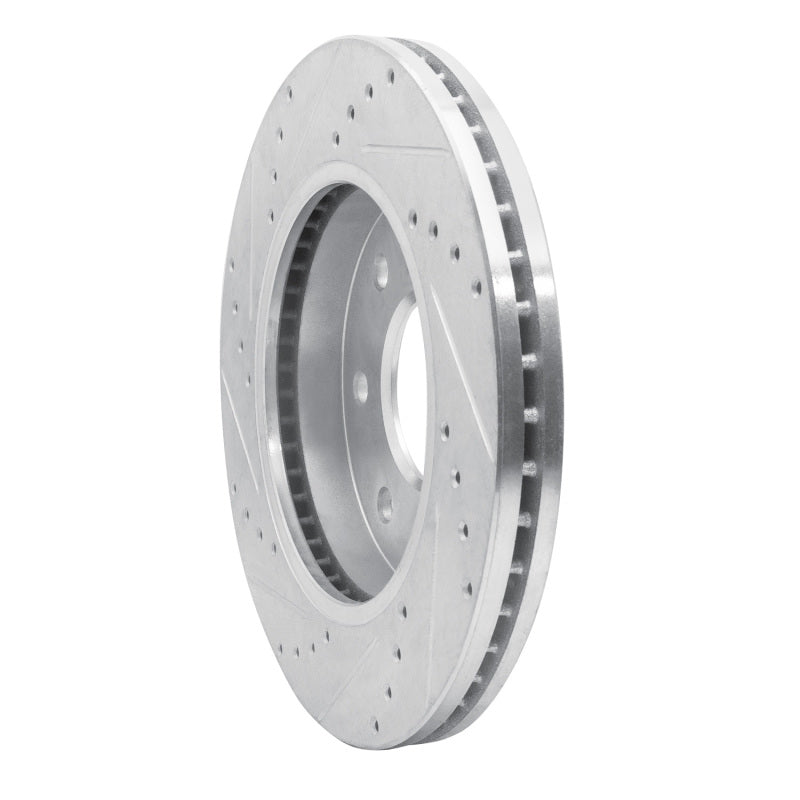 R1 04-08 Ford F-150 4WD Front Right Drilled & Slotted Silver Brake Rotor