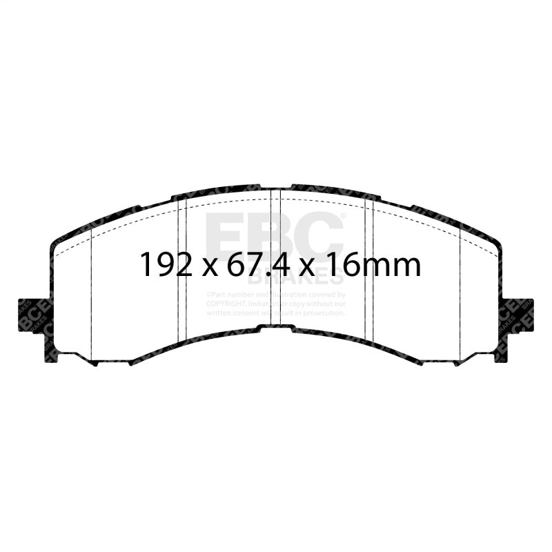 EBC 2022+ Ford Bronco Raptor 3.0T Greenstuff Front Brake Pads