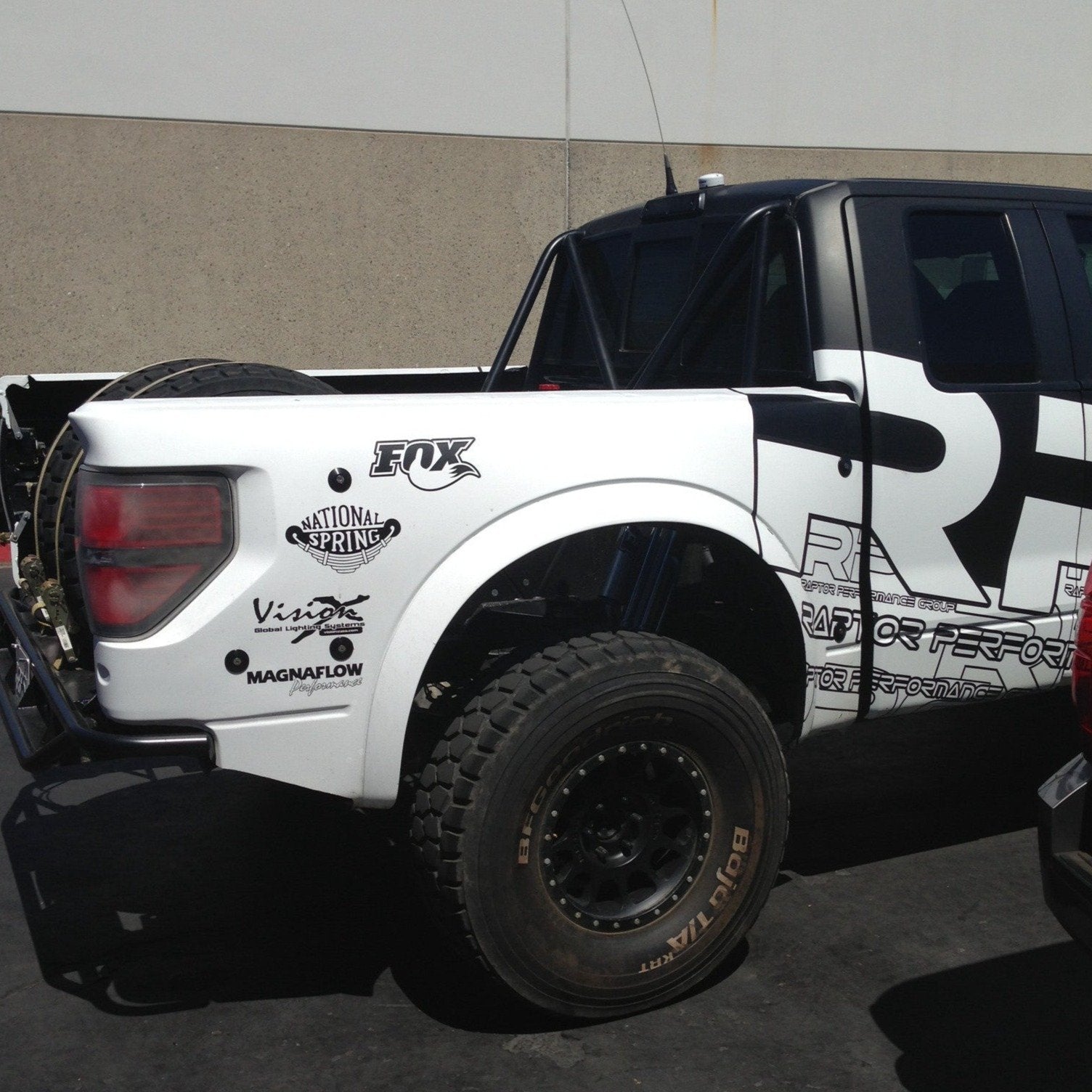 2010-2016 Ford Raptor bedsides showcasing a rugged off-road design, ideal for enhancing truck performance and style.