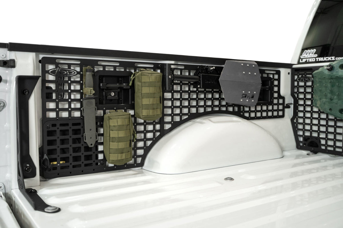 2021+ Ford F-150, F-150 Raptor 66 Inch Bed Side Molle Panels Full Bed Length Coverage Addictive Desert Designs