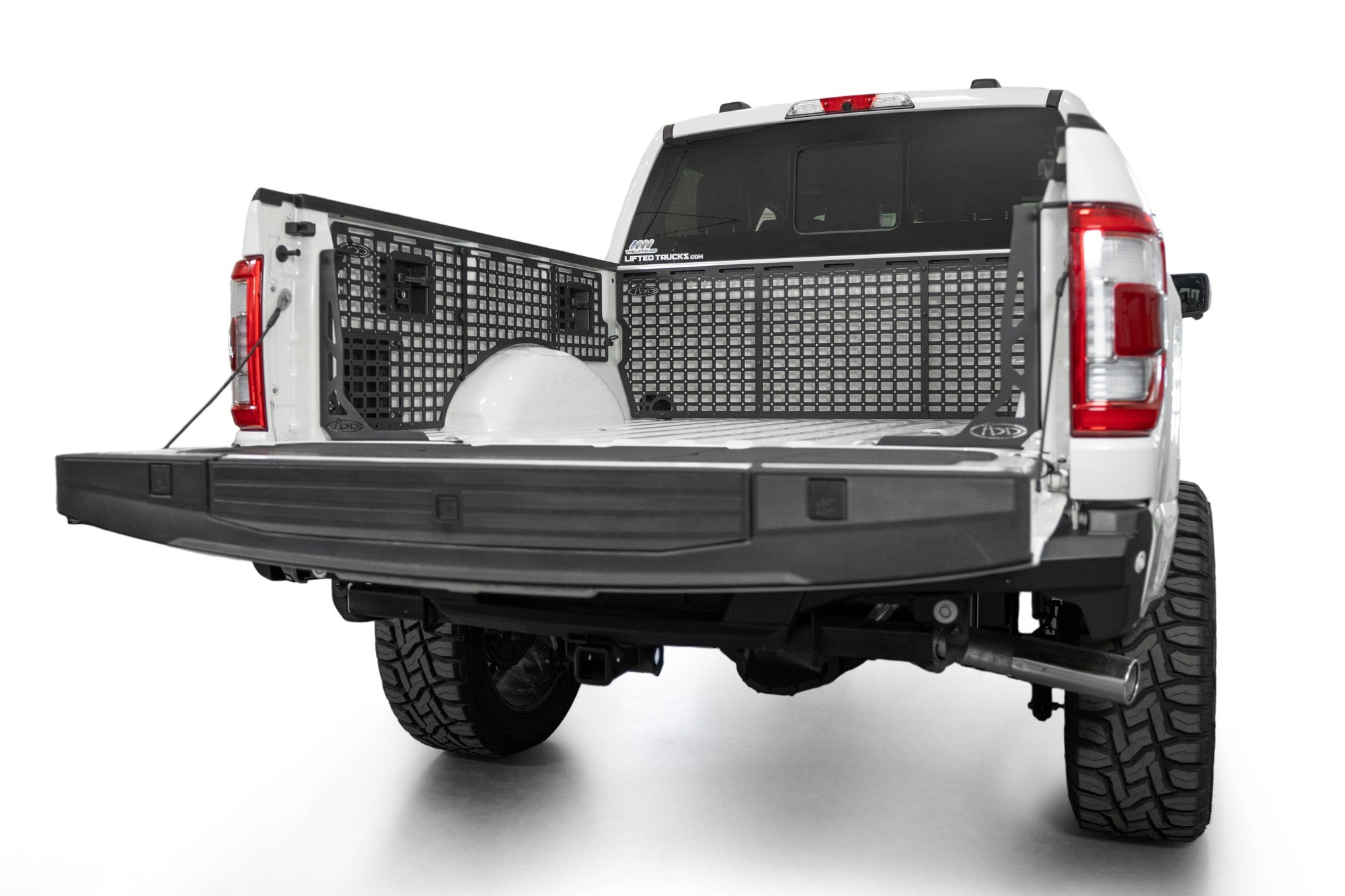 2021+ Ford F-150, F-150 Raptor 66 Inch Bed Bed Side Molle Passenger Side Center Only In Hammer Black Addictive Desert Designs