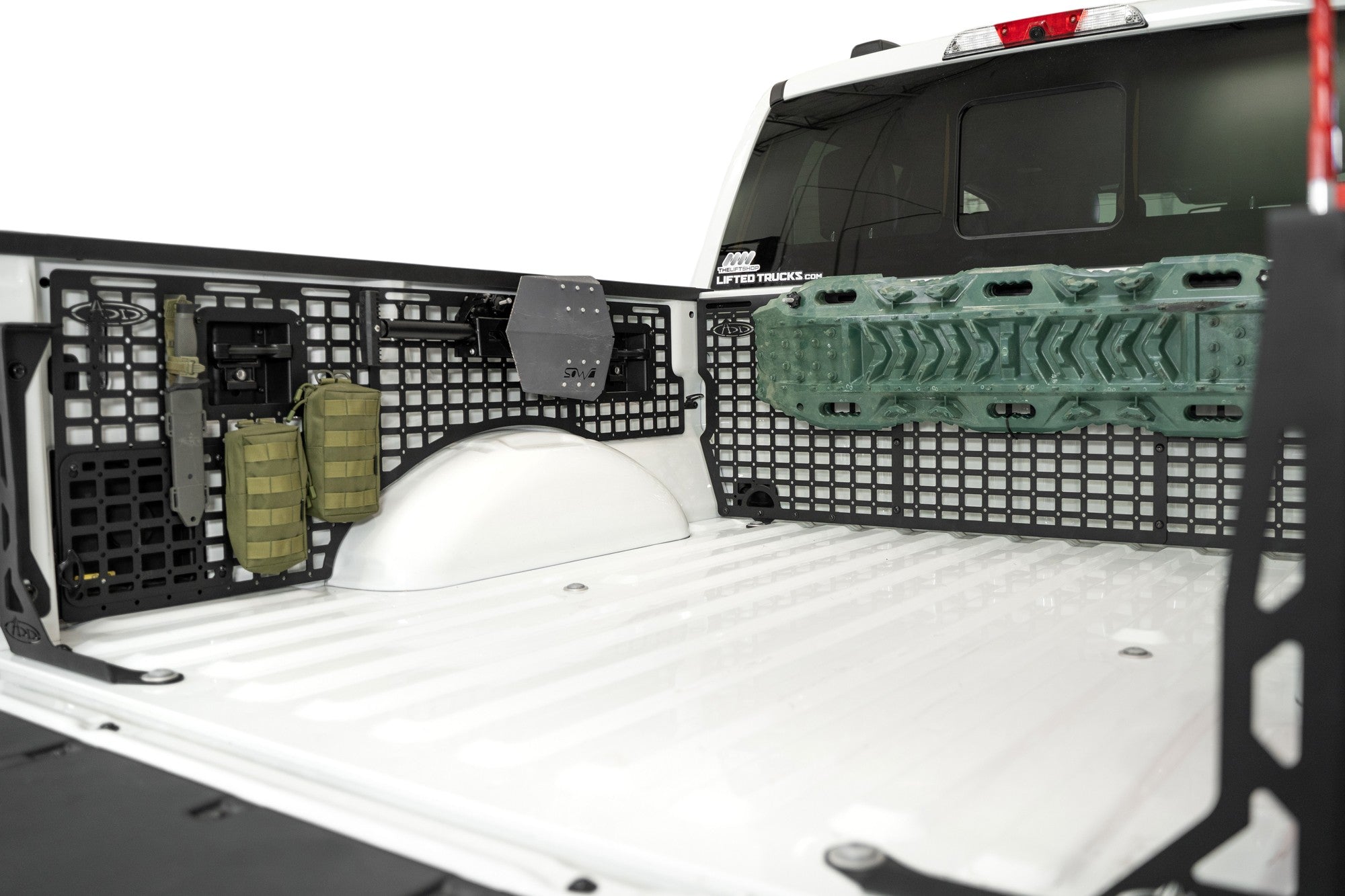 2021+ Ford F-150, F-150 Raptor 66 Inch Bed Bed Side Molle Passenger Side Center Only In Hammer Black Addictive Desert Designs
