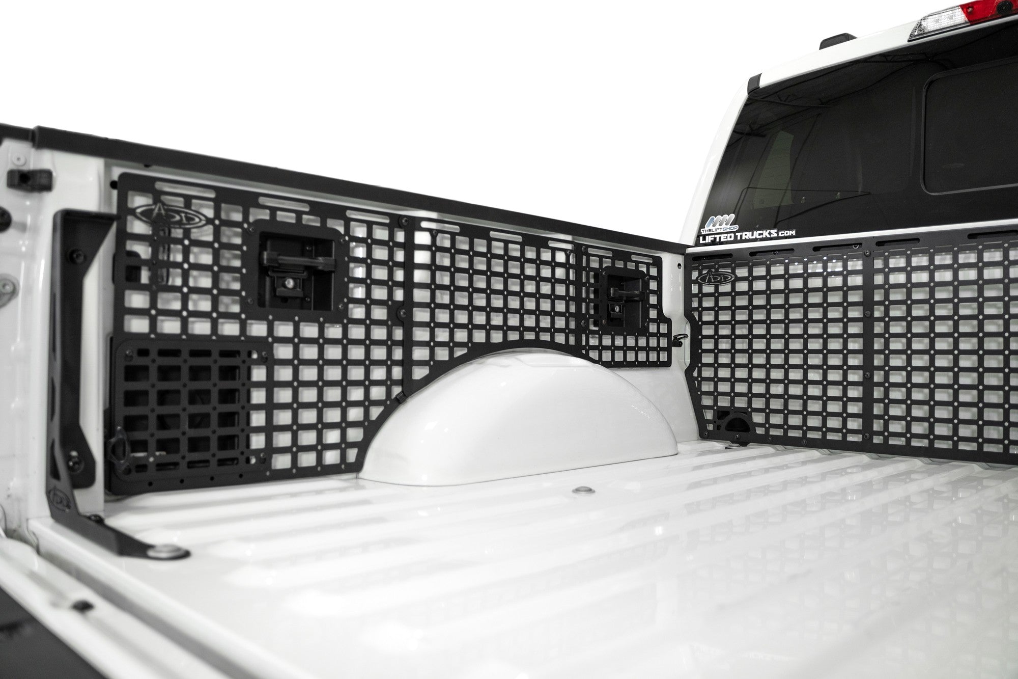 2021+ Ford F-150, F-150 Raptor 66 Inch Bed Bed Side Molle Passenger Side Center Only In Hammer Black Addictive Desert Designs