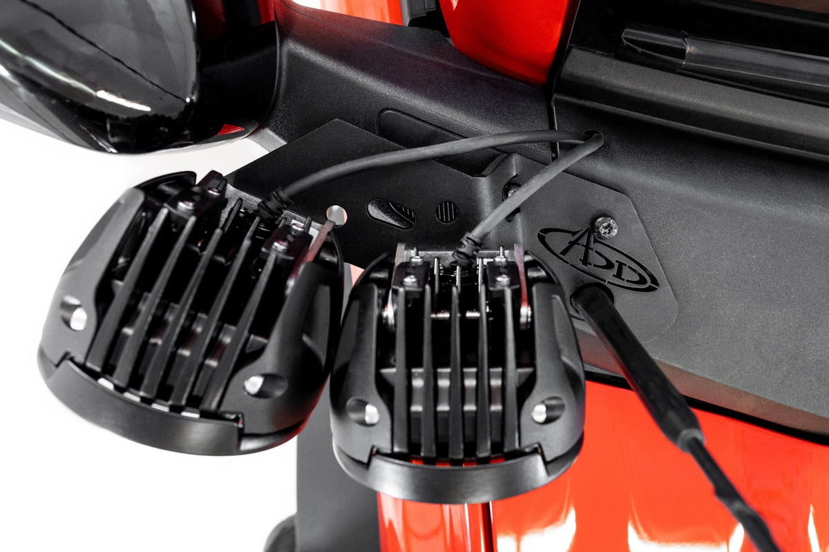 2021+ Ford Bronco, Bronco Raptor Dual Ditch Light Brackets Addictive Desert Designs