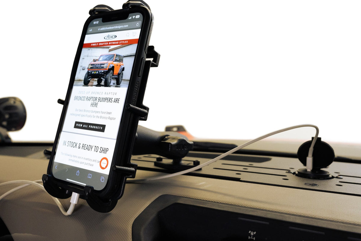 2021+ Ford Bronco Digital Device Dash Mount Addictive Desert Designs