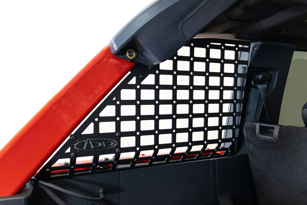 2021+ Ford Bronco, Bronco Raptor Rear Window Molle Storage Panels Addictive Desert Designs