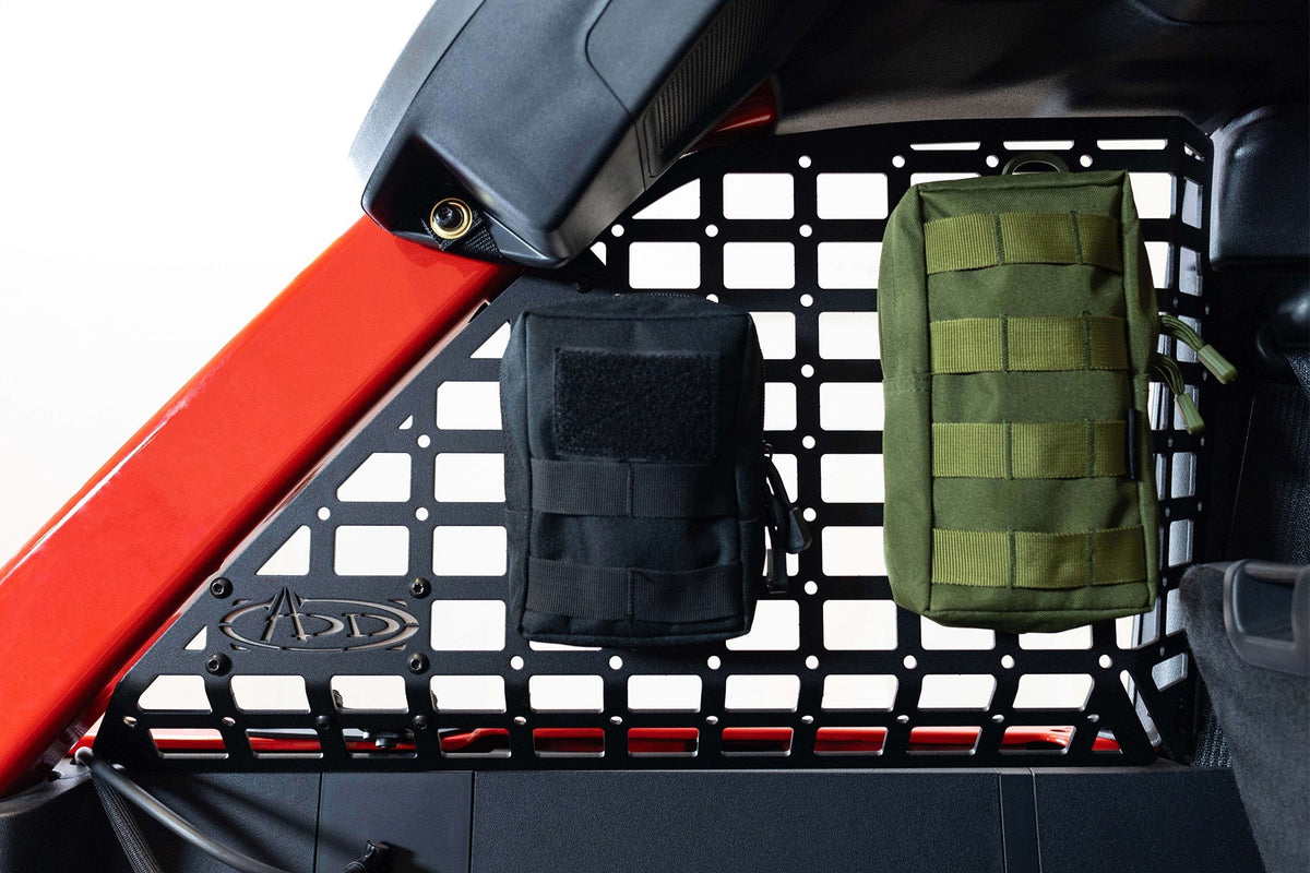2021+ Ford Bronco, Bronco Raptor Rear Window Molle Storage Panels Addictive Desert Designs