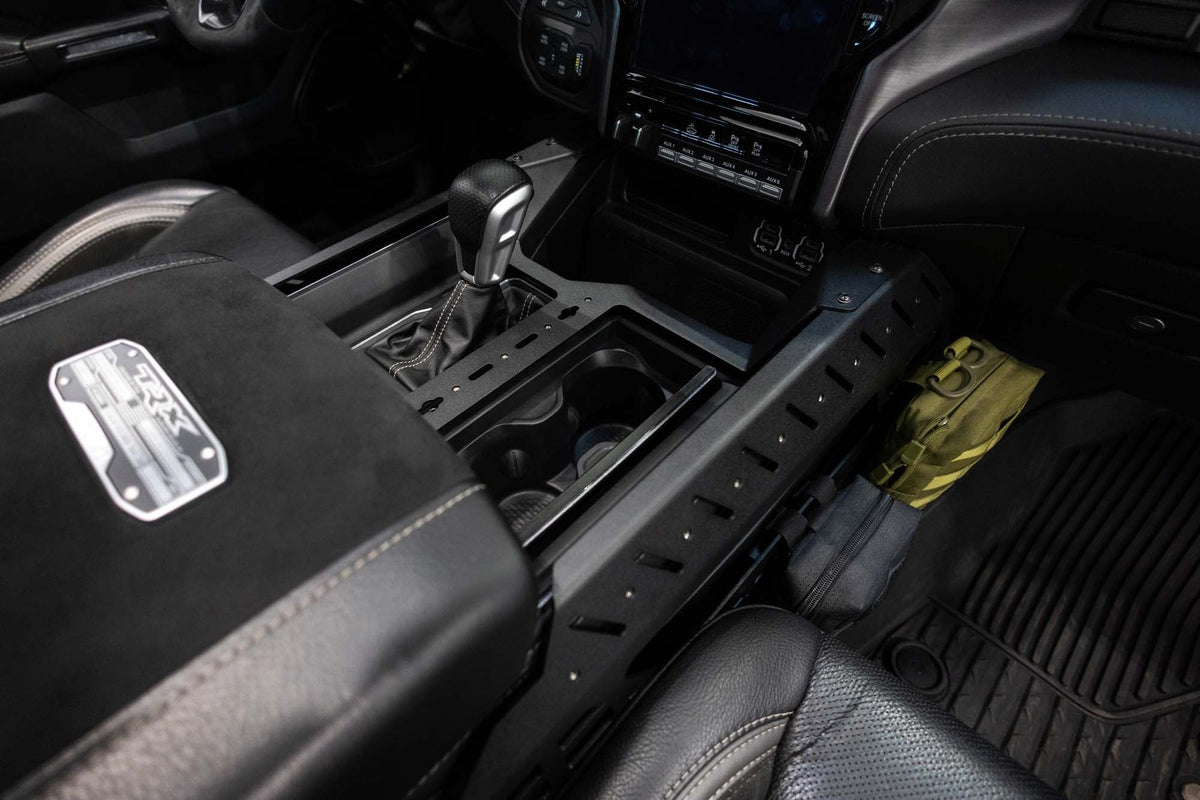 2021-2025 RAM 1500 TRX & RHO Center Console Molle Panels, Digital Device Bridge Addictive Desert Designs