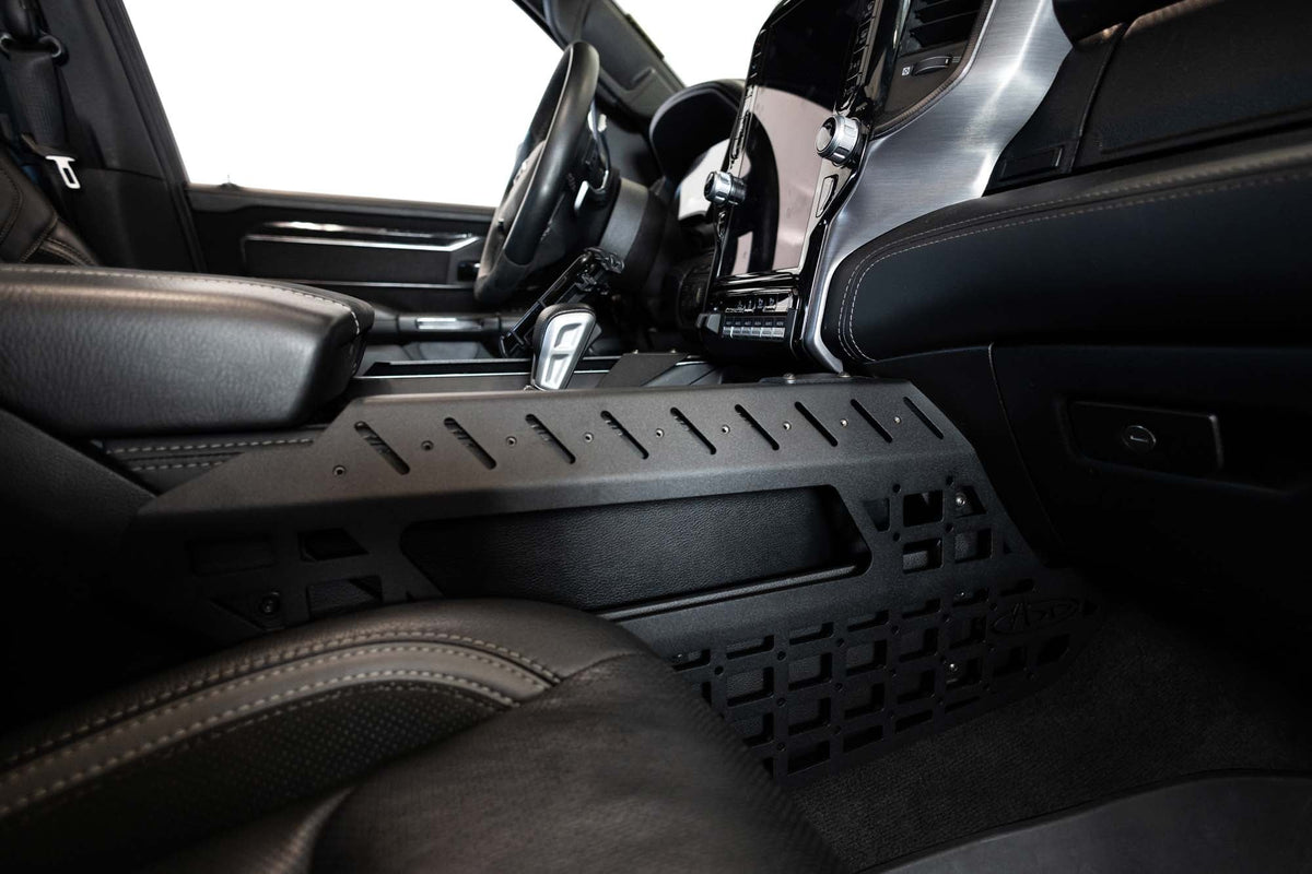 2021-2025 RAM 1500 TRX & RHO Center Console Molle Panels, Digital Device Bridge Addictive Desert Designs