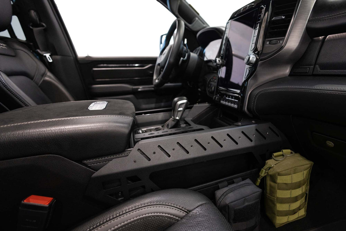 2021-2025 RAM 1500 TRX & RHO Center Console Molle Panels, Digital Device Bridge Addictive Desert Designs