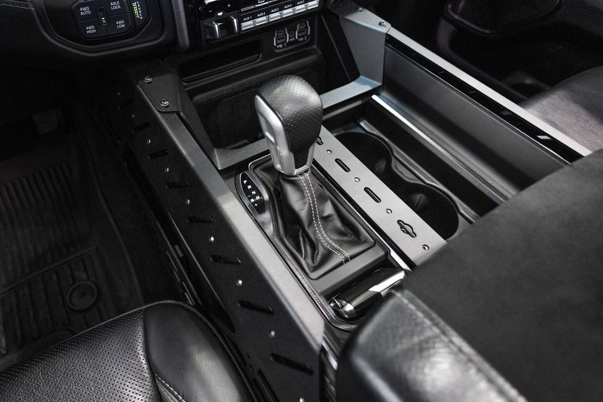 2021-2025 RAM 1500 TRX & RHO Center Console Molle Panels, Digital Device Bridge Addictive Desert Designs