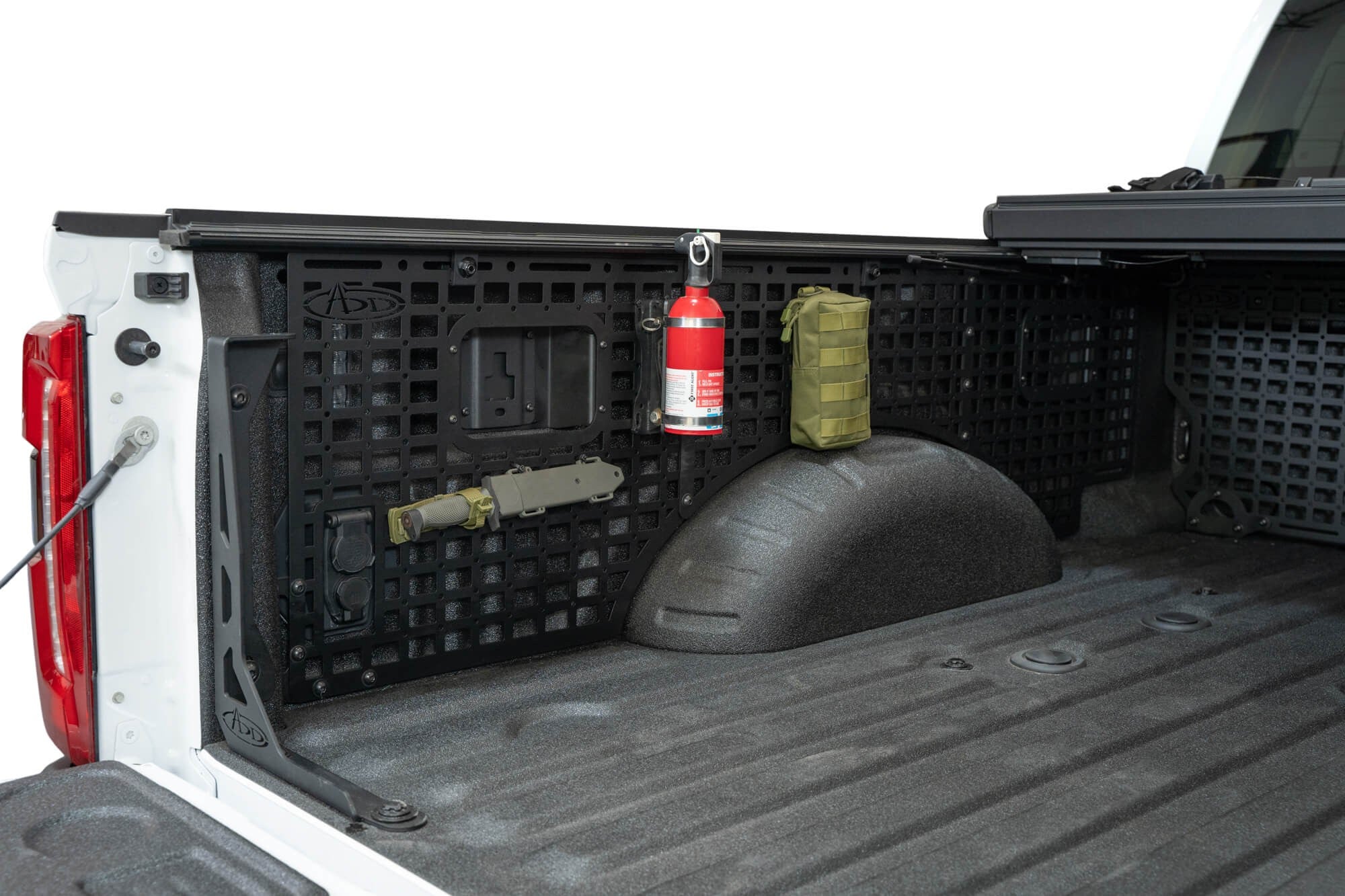 2023+ Ford Super Duty F-250 F-350 81.6 Inch Bed Bed Side Molle Passenger Side In Hammer Black Addictive Desert Designs