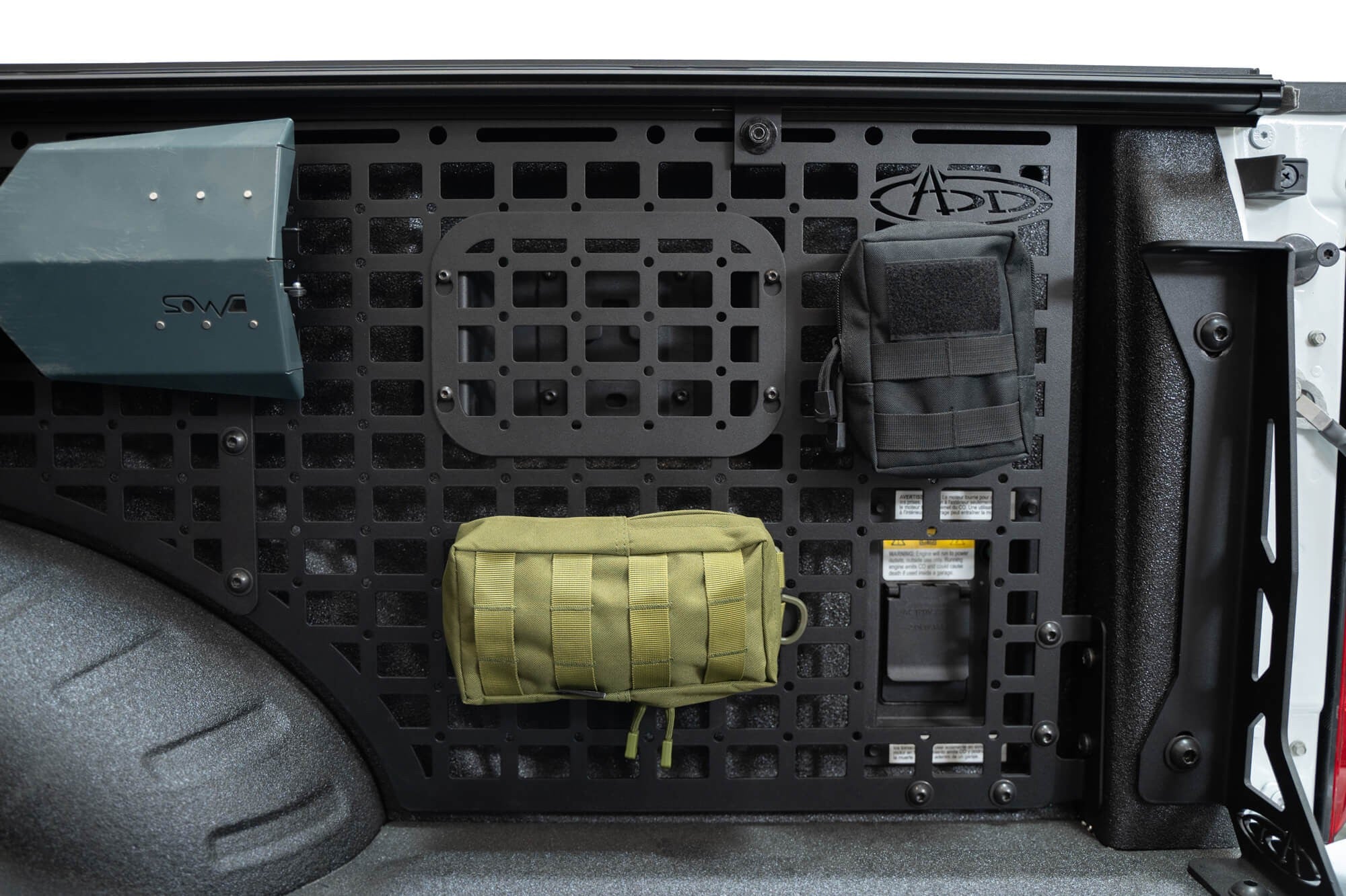 2023+ Ford Super Duty F-250 F-350 81.6 Inch Bed Bed Side Molle Passenger Side In Hammer Black Addictive Desert Designs