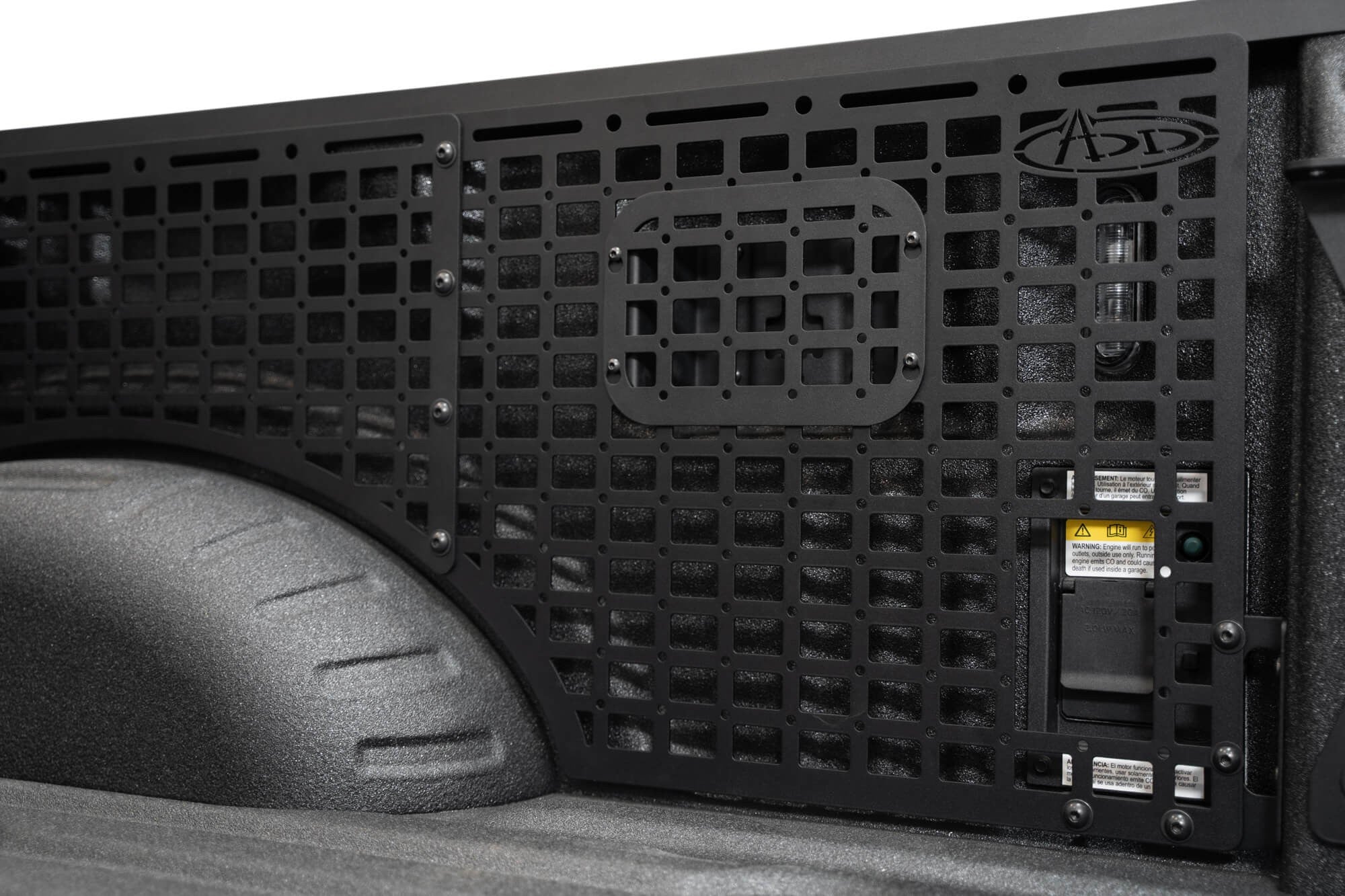 2023+ Ford Super Duty F-250 F-350 81.6 Inch Bed Bed Side Molle Passenger Side In Hammer Black Addictive Desert Designs