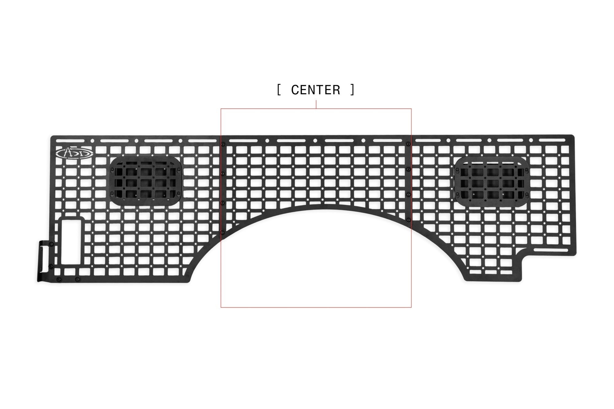 2023+ Ford Super Duty F-250 F-350 81.6 Inch Bed Bed Side Molle Passenger Side In Hammer Black Addictive Desert Designs