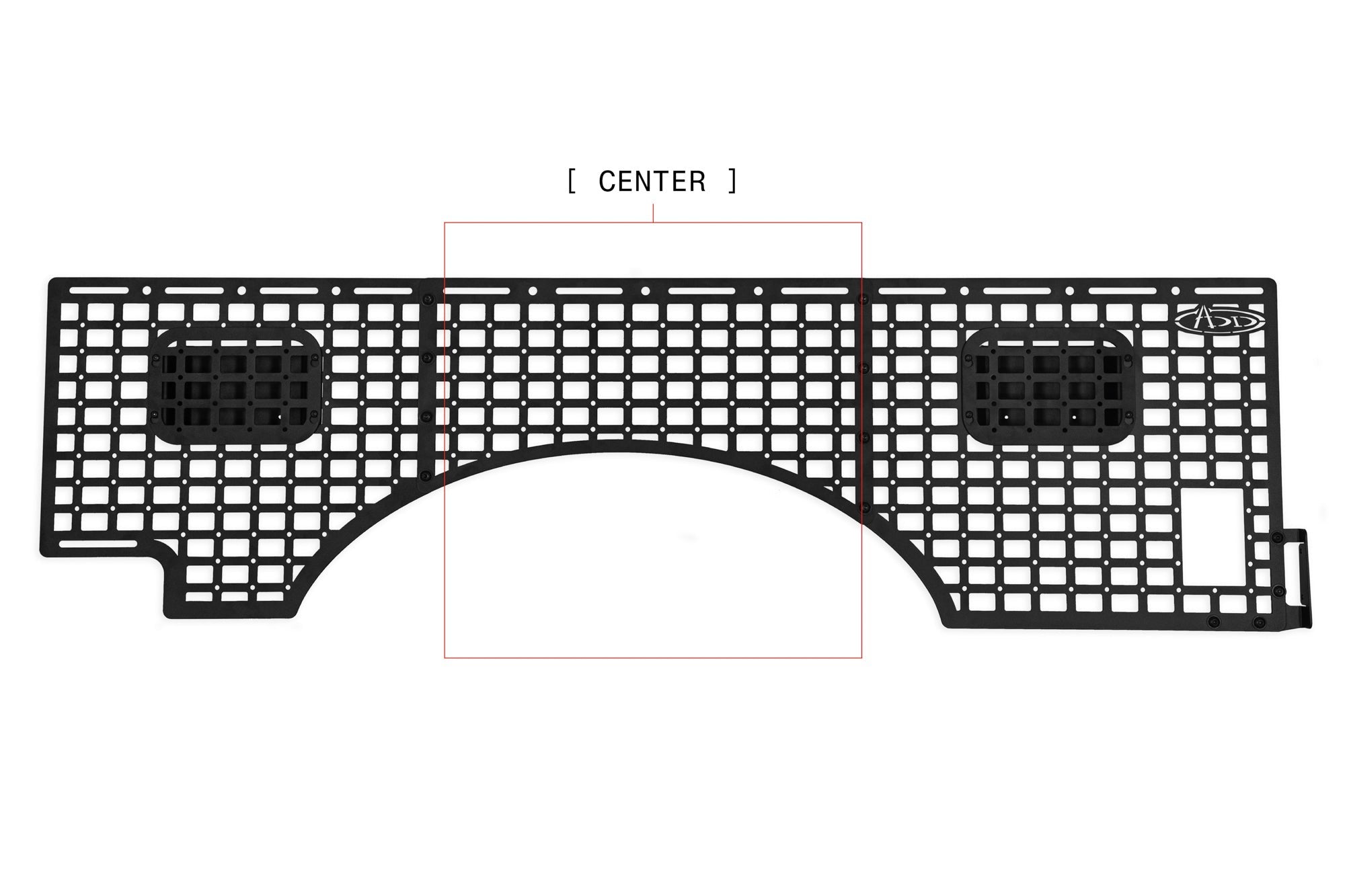 2023+ Ford Super Duty F-250 F-350 81.6 Inch Bed Bed Side Molle Passenger Side In Hammer Black Addictive Desert Designs