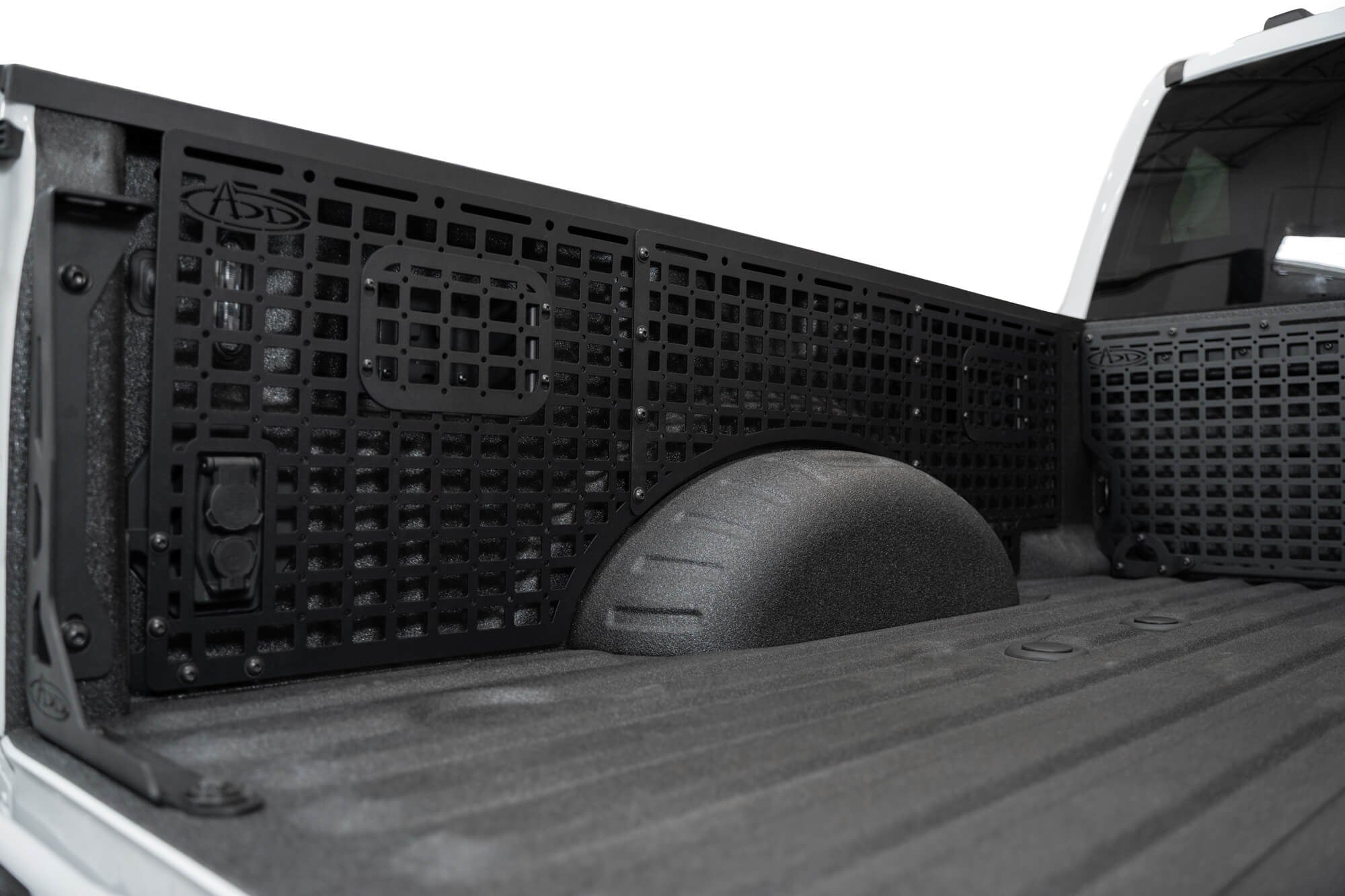 2023+ Ford Super Duty F-250 F-350 81.6 Inch Bed Bed Side Molle Passenger Side In Hammer Black Addictive Desert Designs