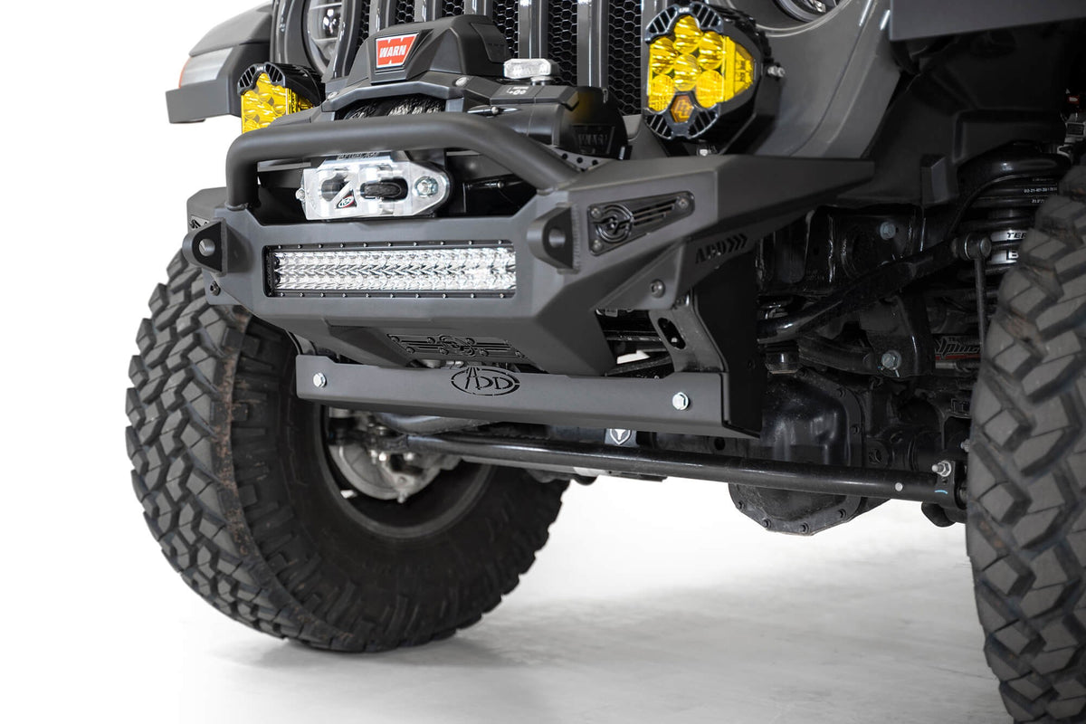 2018+ Jeep JL JLU JT Wrangler, Gladiator way Bar Skid Plate Addictive Desert Designs