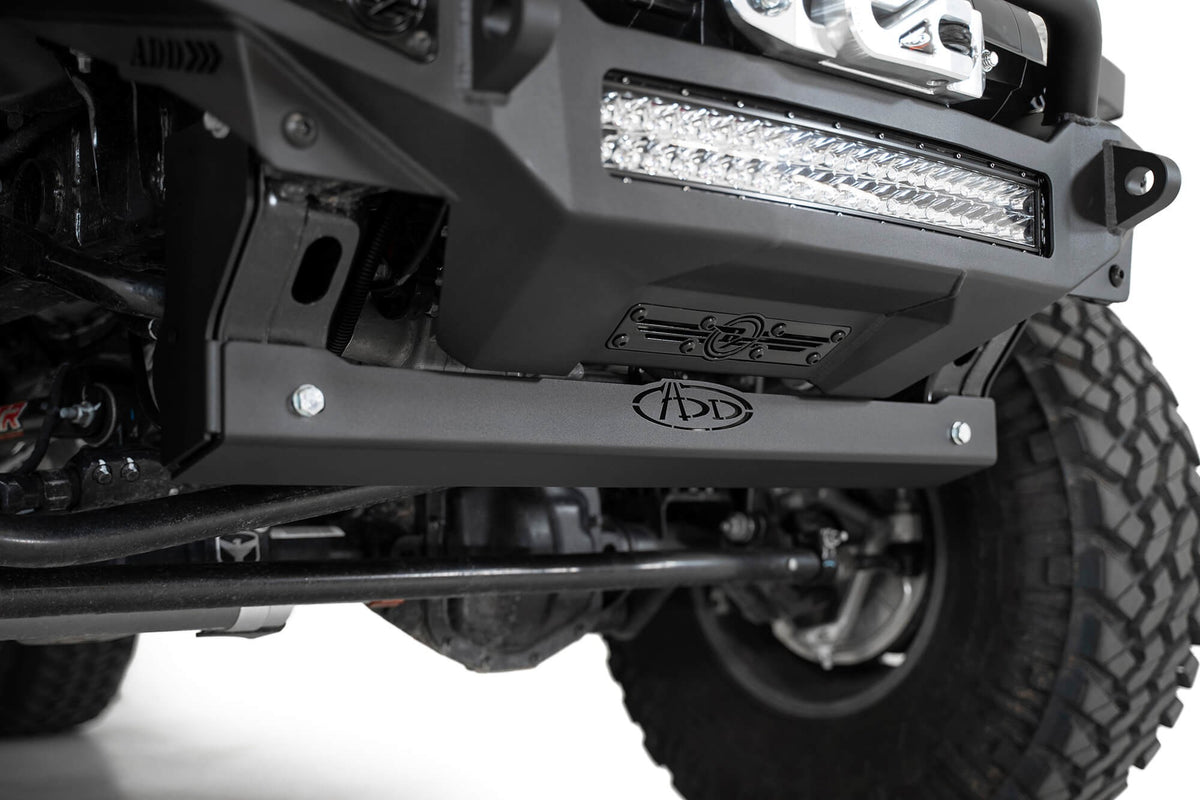 2018+ Jeep JL JLU JT Wrangler, Gladiator way Bar Skid Plate Addictive Desert Designs