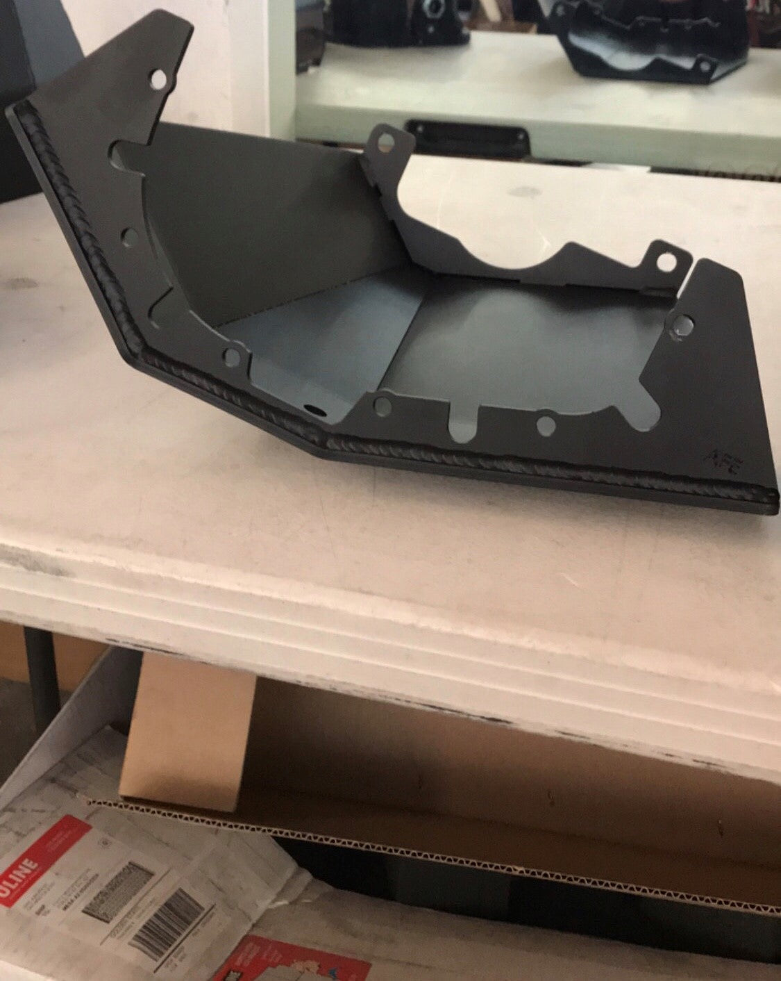 Rear differential skid plate kit for 2021 and newer RAM TRX, designed for off-road protection and durability.