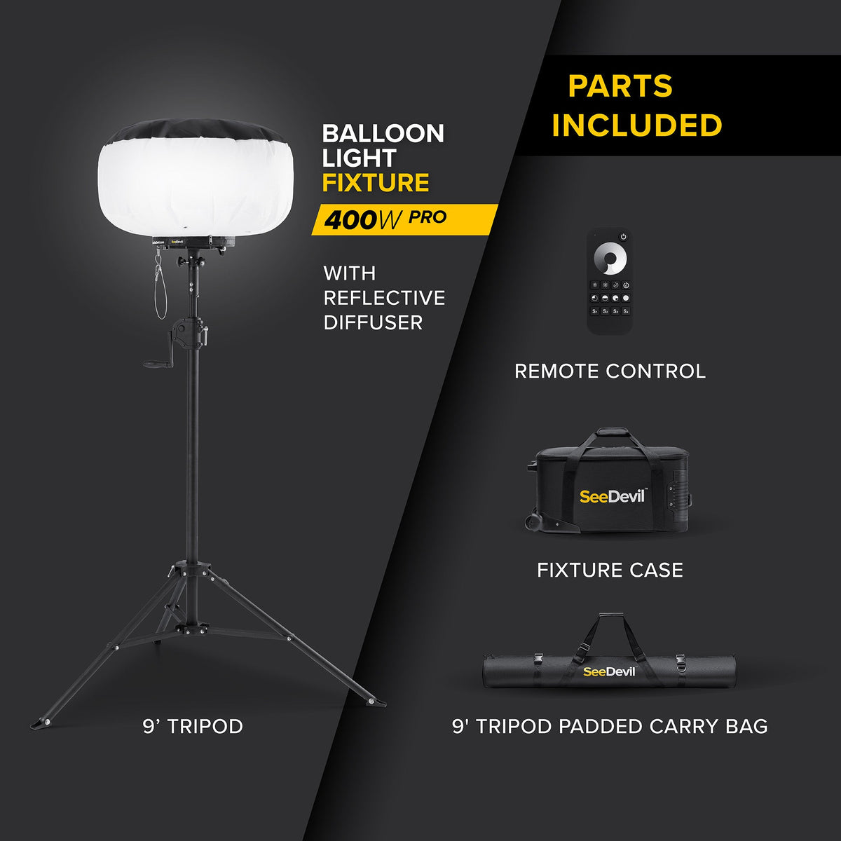 SeeDevil G3 400 Watt Balloon Light Kit