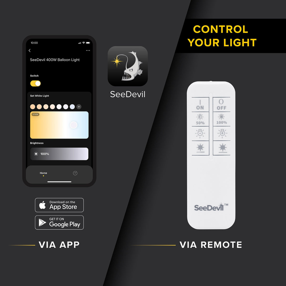 SeeDevil G3 60 Watt Balloon Light Kit