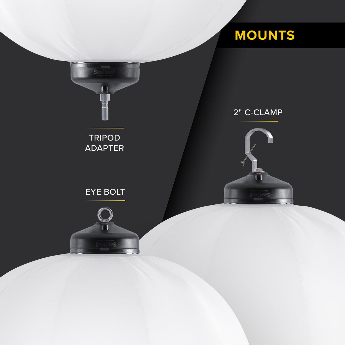 SeeDevil G3 100 Watt RGBW Balloon Light Fixture
