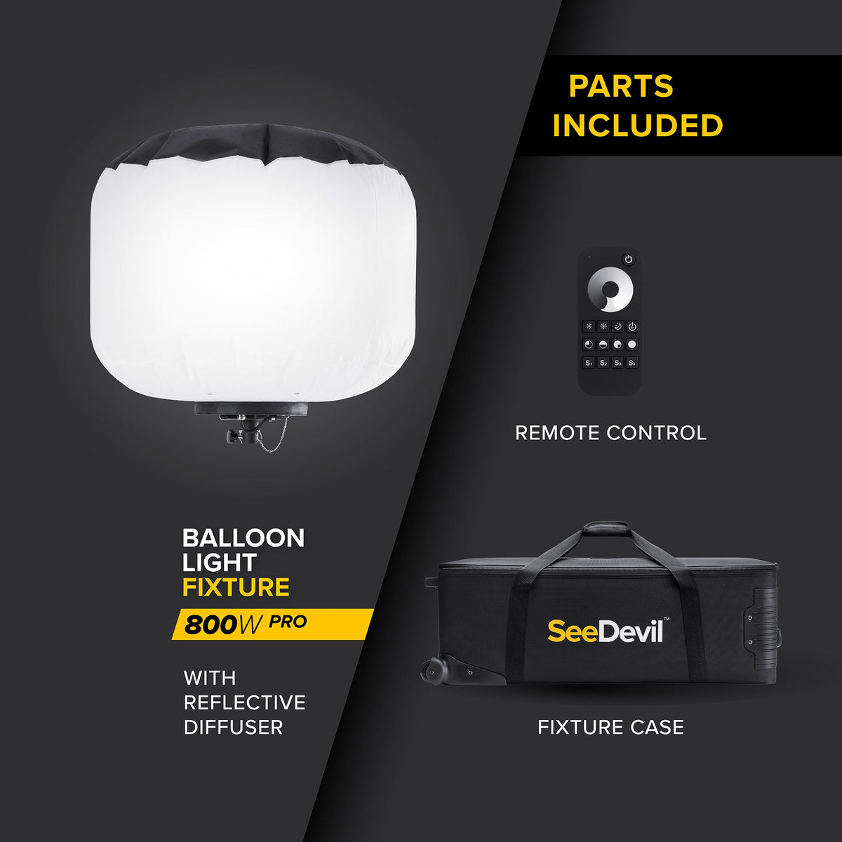 SeeDevil G3 800 Watt Balloon Light Fixture