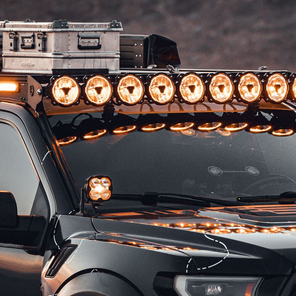 Platform One Roof Rack with 360 Degree Lighting (2015-2026 Ford F150) KC HiLiTES