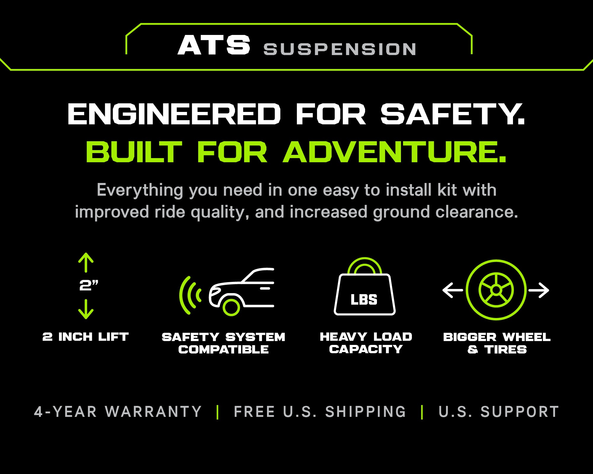 2" ATS Suspension Lift Kit for Subaru Outback (2020+)