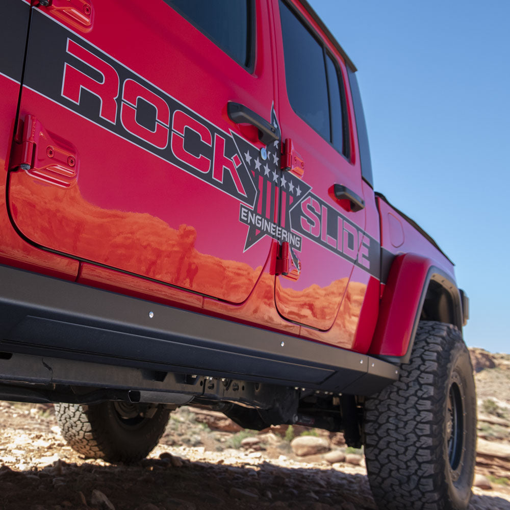JT 4 Door Step Slider Skid Plate Rock Slide Engineering